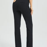 7-Pocket DPYP™ Dress Pant Yoga Pant | Straight (Black White Star)