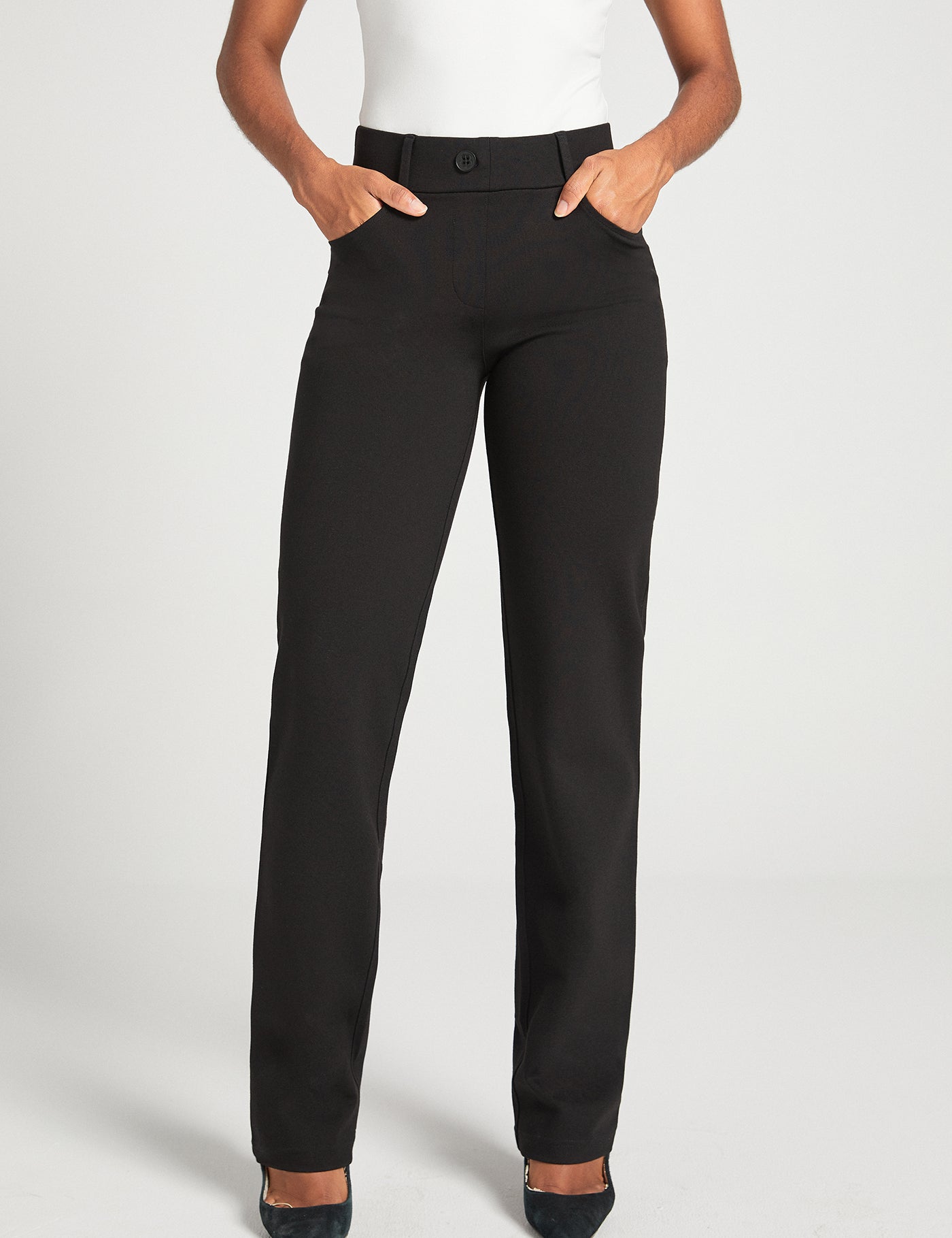 7-Pocket DPYP™ Dress Pant Yoga Pant | Straight (Black)