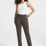 PRESALE ⏰ 7-Pocket DPYP™ Dress Pant Yoga Pants | Straight (Heather Brown)