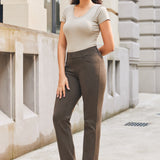 PRESALE ⏰ 7-Pocket DPYP™ Dress Pant Yoga Pants | Straight (Heather Brown)