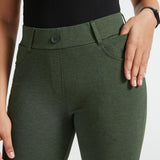 PRESALE ⏰ 7-Pocket DPYP™ Dress Pant Yoga Pants | Straight (Heather Olive)