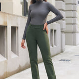 PRESALE ⏰ 7-Pocket DPYP™ Dress Pant Yoga Pants | Straight (Heather Olive)
