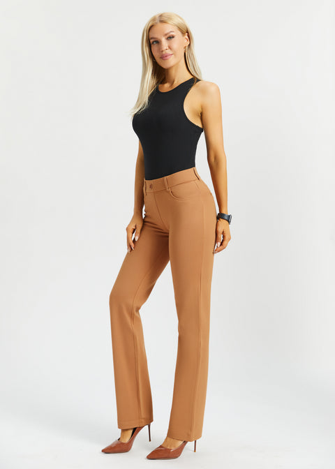 7-Pocket DPYP™ Dress Pant Yoga Pant | Straight (Sandalwood)