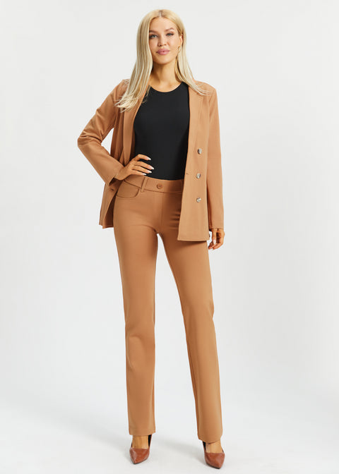 7-Pocket DPYP™ Dress Pant Yoga Pant | Straight (Sandalwood)