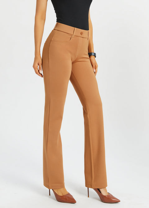 7-Pocket DPYP™ Dress Pant Yoga Pant | Straight (Sandalwood)