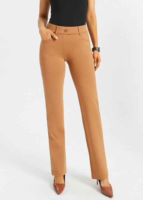 7-Pocket DPYP™ Dress Pant Yoga Pant | Straight (Sandalwood)