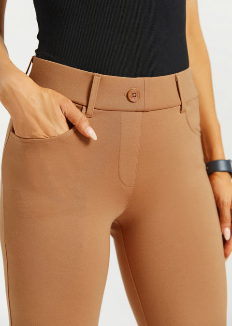 7-Pocket DPYP™ Dress Pant Yoga Pant | Straight (Sandalwood)