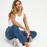 Signature Mid-Rise Denim | Straight (Alamo Wash)