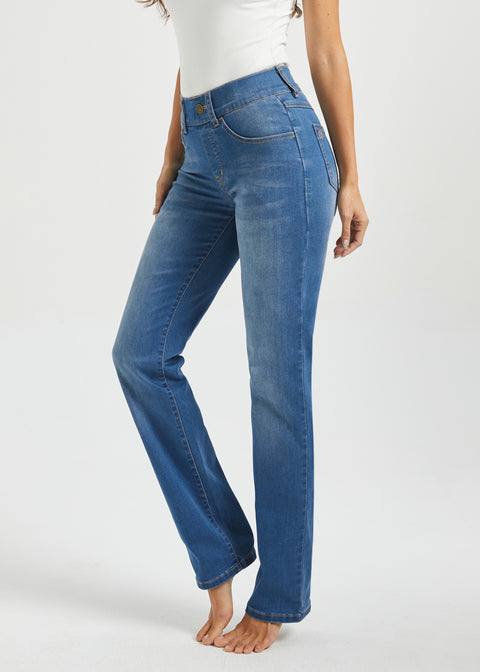 Signature Mid-Rise Denim | Straight (Alamo Wash)