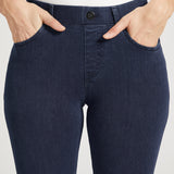 Skinny-Leg | 4-Pocket Betabrand Yoga Denim (Dark Indigo) - Final Sale
