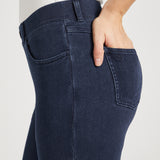 Skinny-Leg | 4-Pocket Betabrand Yoga Denim (Dark Indigo) - Final Sale