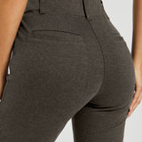 PRESALE ⏰ Two-Pocket DPYP™ Dress Pant Yoga Pants | Straight (Heather Brown)