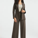 PRESALE ⏰ Two-Pocket DPYP™ Dress Pant Yoga Pants | Wide (Heather Brown)