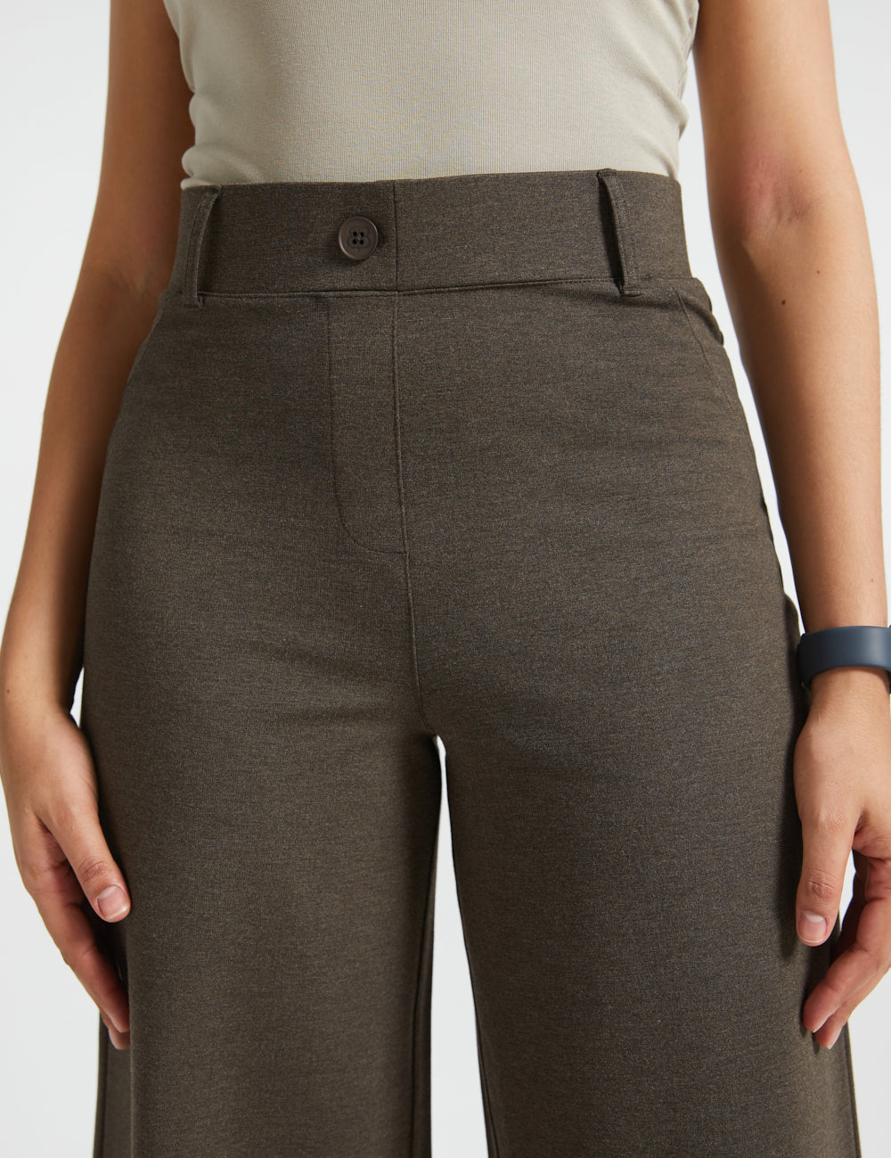 PRESALE ⏰ Two-Pocket DPYP™ Dress Pant Yoga Pants | Wide (Heather Brown)