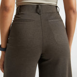 PRESALE ⏰ Two-Pocket DPYP™ Dress Pant Yoga Pants | Wide (Heather Brown)