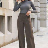 PRESALE ⏰ Two-Pocket DPYP™ Dress Pant Yoga Pants | Wide (Heather Brown)