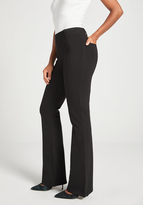 Two-Pocket DPYP™ Dress Pant Yoga Pant | Bootcut (Black)