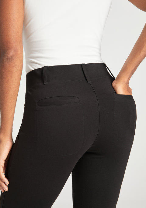 Two-Pocket DPYP™ Dress Pant Yoga Pant | Straight (Black)