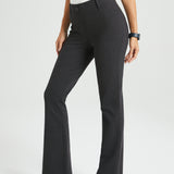 Betabrand DPYP pants worn by a woman on a white background