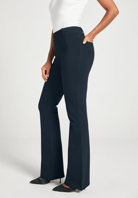 Two-Pocket DPYP™ Dress Pant Yoga Pant | Bootcut (Navy)