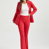 Two-Pocket DPYP™ Dress Pant Yoga Pant | Bootcut (Red)