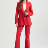 Two-Pocket DPYP™ Dress Pant Yoga Pant | Bootcut (Red)