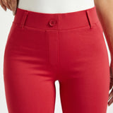 Two-Pocket DPYP™ Dress Pant Yoga Pant | Bootcut (Red)