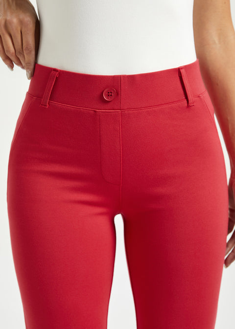 Two-Pocket DPYP™ Dress Pant Yoga Pant | Bootcut (Red)