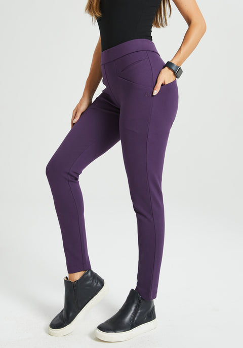 Journey DPYP™ Dress Pant Yoga Pant | Skinny (Aubergine) - Final Sale