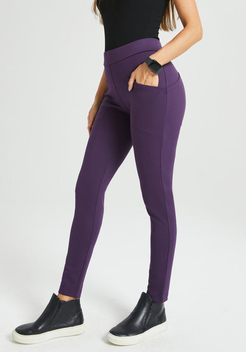 Journey DPYP™ Dress Pant Yoga Pant | Skinny (Aubergine) - Final Sale