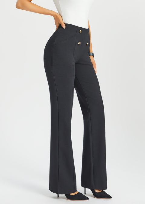 Atlantic DPYP™ Dress Pant Yoga Pants | Wide (Black)