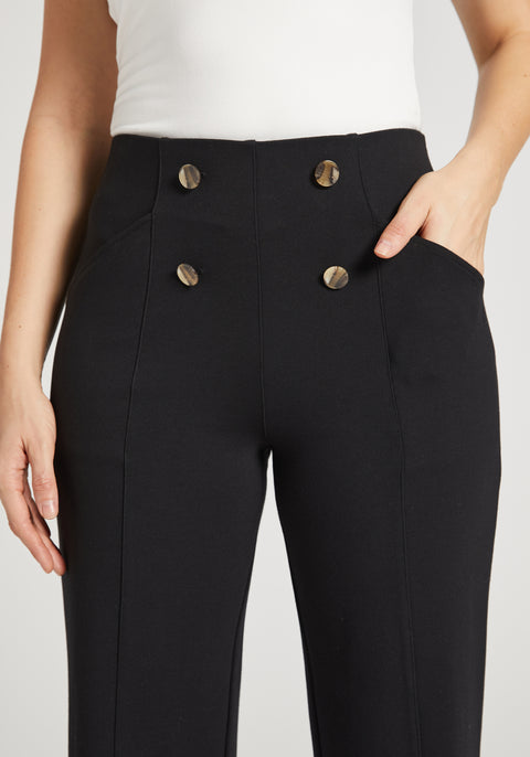 Atlantic DPYP™ Dress Pant Yoga Pants | Wide (Black)