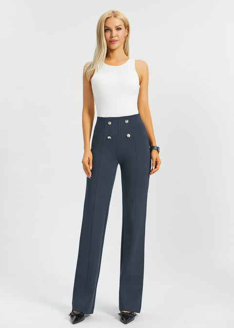 Atlantic DPYP™ Dress Pant Yoga Pants | Wide (Navy)