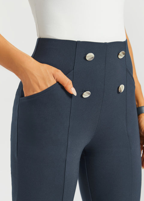Atlantic DPYP™ Dress Pant Yoga Pants | Wide (Navy)
