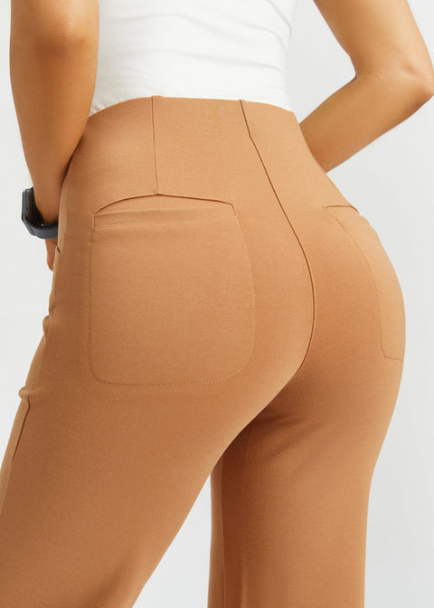 Atlantic DPYP™ Dress Pant Yoga Pants | Wide (Sandalwood)