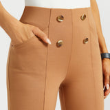 Atlantic DPYP™ Dress Pant Yoga Pants | Wide (Sandalwood)