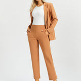 Monroe Crop Trouser DPYP™ | Straight (Sandalwood) - Final Sale