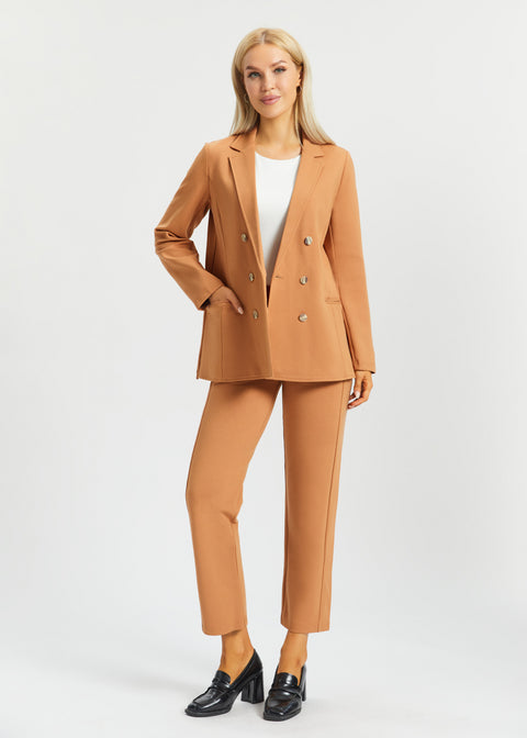 Monroe Crop Trouser DPYP™ | Straight (Sandalwood) - Final Sale