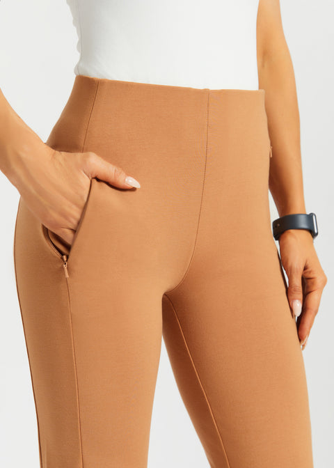 Monroe Crop Trouser DPYP™ | Straight (Sandalwood) - Final Sale