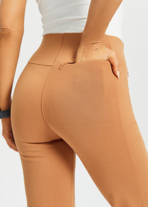 Monroe Crop Trouser DPYP™ | Straight (Sandalwood) - Final Sale
