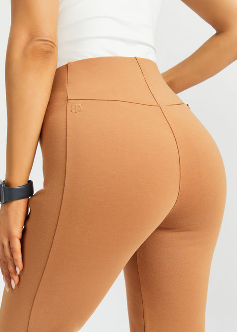 Monroe Crop Trouser DPYP™ | Straight (Sandalwood) - Final Sale