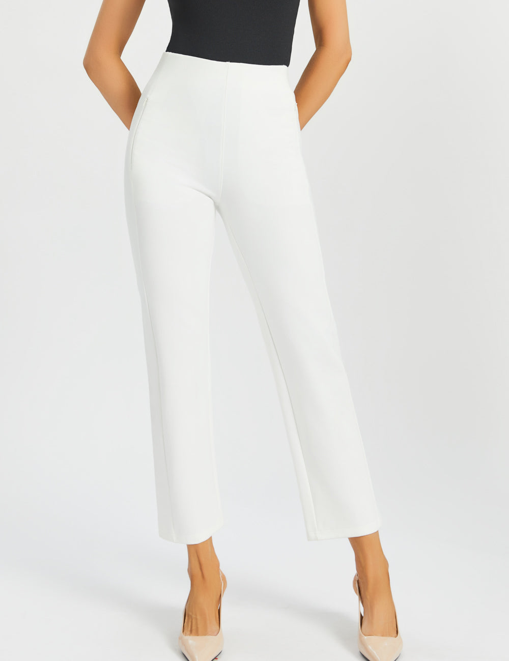 Monroe Crop Trouser DPYP™ | Straight (Star White)