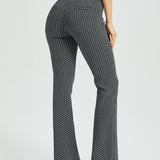 7-Pocket DPYP™ Dress Pant Yoga Pant | Bootcut (Black White Geo)