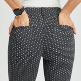 7-Pocket DPYP™ Dress Pant Yoga Pant | Bootcut (Black White Geo)