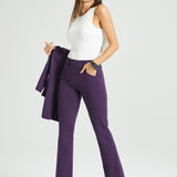 7-Pocket DPYP™ Dress Pant Yoga Pant | Bootcut (Aubergine)