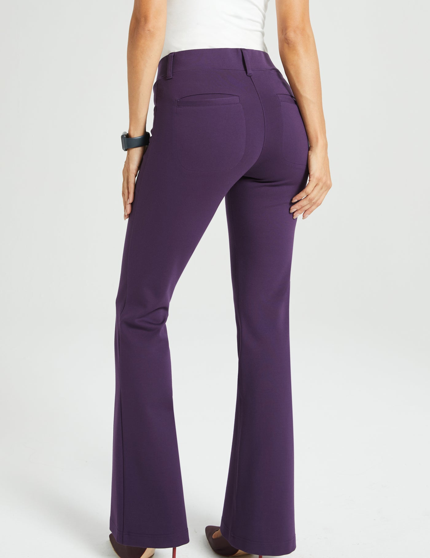 7-Pocket DPYP™ Dress Pant Yoga Pant | Bootcut (Aubergine)