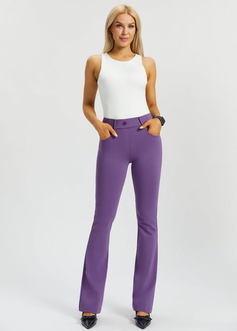 7-Pocket DPYP™ Dress Pant Yoga Pant | Bootcut (Grape) - Final Sale