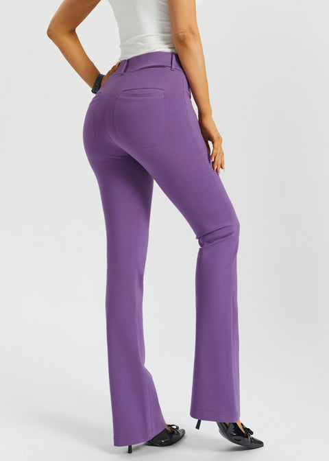 7-Pocket DPYP™ Dress Pant Yoga Pant | Bootcut (Grape) - Final Sale