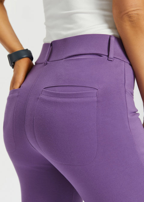 7-Pocket DPYP™ Dress Pant Yoga Pant | Bootcut (Grape) - Final Sale
