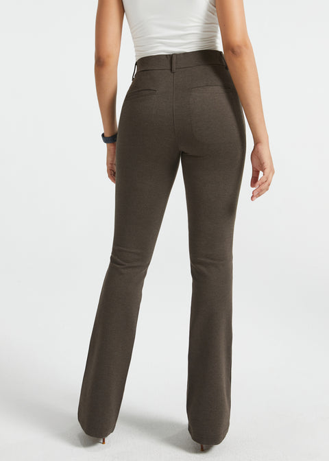 PRESALE ⏰ 7-Pocket DPYP™ Dress Pant Yoga Pants | Bootcut (Heather Brown)